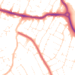 Daytime road noise heatmap for BH10 6BS