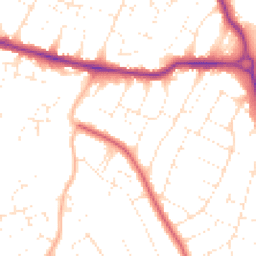 Daytime road noise heatmap for BH10 6DB
