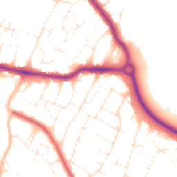 Daytime road noise heatmap for BH10 6DG