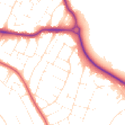 Daytime road noise heatmap for BH10 6DR