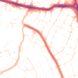 Daytime road noise heatmap for BH10 6HS