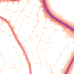 Daytime road noise heatmap for BH10 6HX