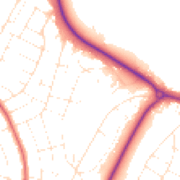 Daytime road noise heatmap for BH10 6LF
