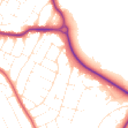 Daytime road noise heatmap for BH10 6LL