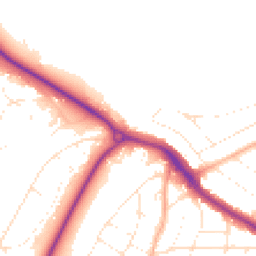 Daytime road noise heatmap for BH10 7BP