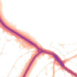 Daytime road noise heatmap for BH10 7BW