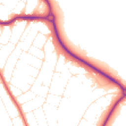 Daytime road noise heatmap for BH10 7DF