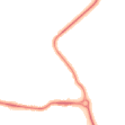 Night-time road noise heatmap for BH10 7DW
