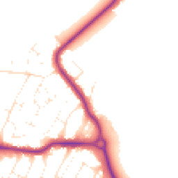 Daytime road noise heatmap for BH10 7DX