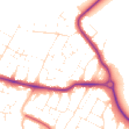 Daytime road noise heatmap for BH10 7HX