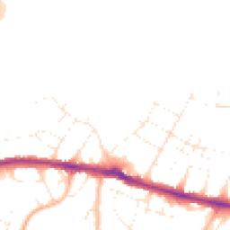 Daytime road noise heatmap for BH10 7LH