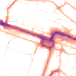 Daytime road noise heatmap for BH12 1AB