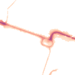 Night-time road noise heatmap for BH12 1AB