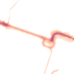 Night-time road noise heatmap for BH12 1AD