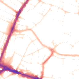 Daytime road noise heatmap for BH12 1AG