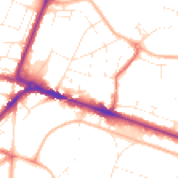 Daytime road noise heatmap for BH12 1AQ