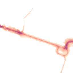 Night-time road noise heatmap for BH12 1AT