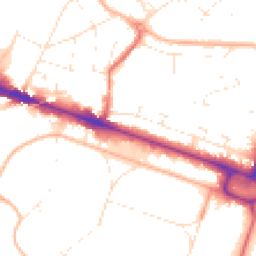 Daytime road noise heatmap for BH12 1AW