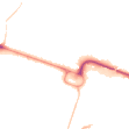 Night-time road noise heatmap for BH12 1BA