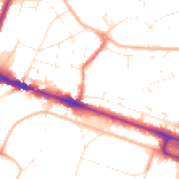 Daytime road noise heatmap for BH12 1BE