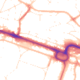 Daytime road noise heatmap for BH12 1BJ