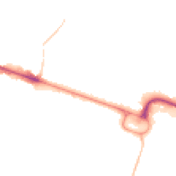 Night-time road noise heatmap for BH12 1BJ