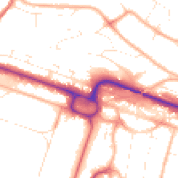 Daytime road noise heatmap for BH12 1BP
