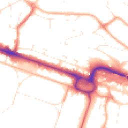 Daytime road noise heatmap for BH12 1BS