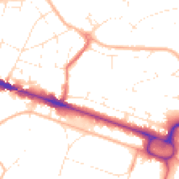 Daytime road noise heatmap for BH12 1BU