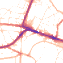 Daytime road noise heatmap for BH12 1DH