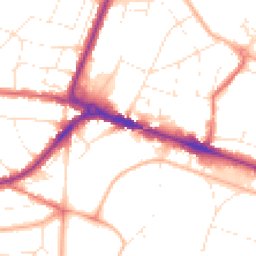 Daytime road noise heatmap for BH12 1DQ