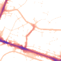 Daytime road noise heatmap for BH12 1DU