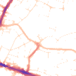 Daytime road noise heatmap for BH12 1DW