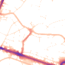 Daytime road noise heatmap for BH12 1DX