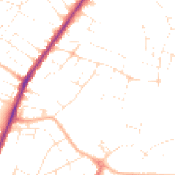 Daytime road noise heatmap for BH12 1JA