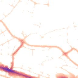 Daytime road noise heatmap for BH12 1LA