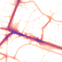 Daytime road noise heatmap for BH12 1NH