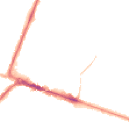 Night-time road noise heatmap for BH12 1NP