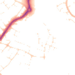 Daytime road noise heatmap for BH12 1PW