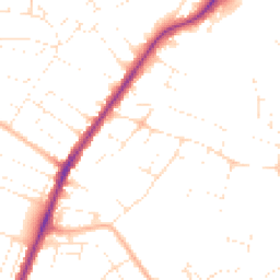 Daytime road noise heatmap for BH12 1QE