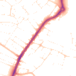 Daytime road noise heatmap for BH12 1QU