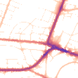 Daytime road noise heatmap for BH12 2AG