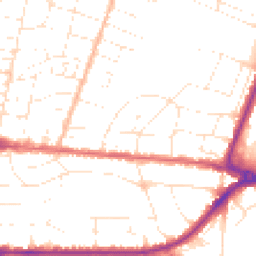 Daytime road noise heatmap for BH12 2BW