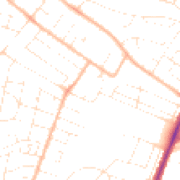 Daytime road noise heatmap for BH12 2DZ
