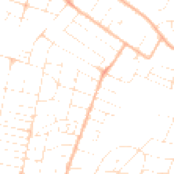 Daytime road noise heatmap for BH12 2HF