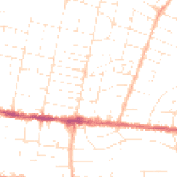 Daytime road noise heatmap for BH12 2HZ