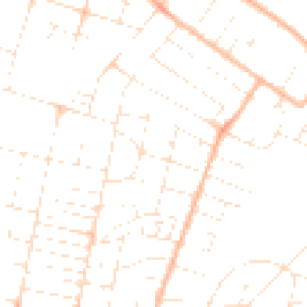 Daytime road noise heatmap for BH12 2JN
