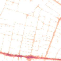 Daytime road noise heatmap for BH12 2NG