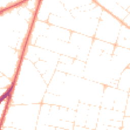 Daytime road noise heatmap for BH12 3AZ