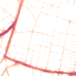 Daytime road noise heatmap for BH12 3BY